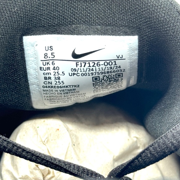 Nike Womens Free Metcon 6 Black White Shoes Sz 8.5 New Sneaker FJ7126-001 - Picture 5 of 11